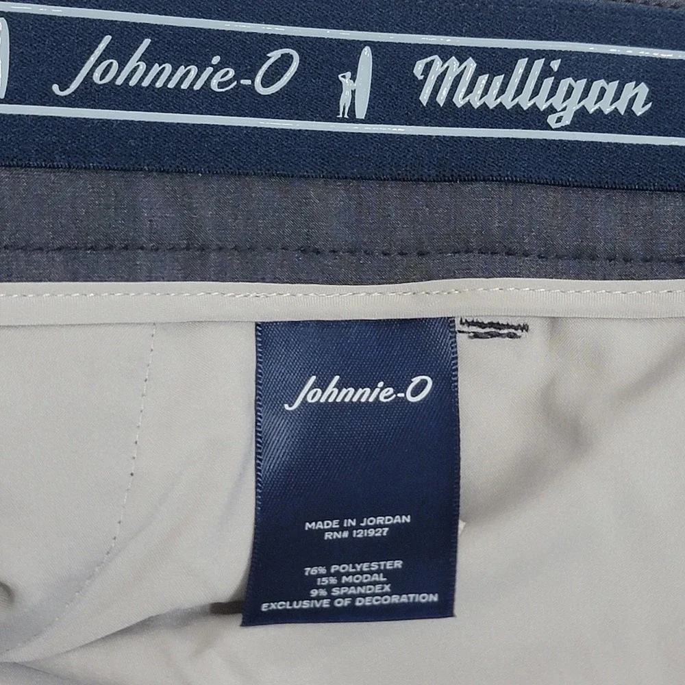 Johnnie-O Mulligan Performance Shorts High Tide Blue Mens 44 Big & Tall Golf NEW